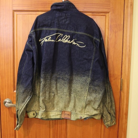 Fubu Vintage Jean Jacket Ombre Streetwear Oversize Baggy Jacket XXXL - Picture 5 of 12